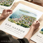 City Travel Poster For Bar Harbor Maine, thumbnail 1 of 7