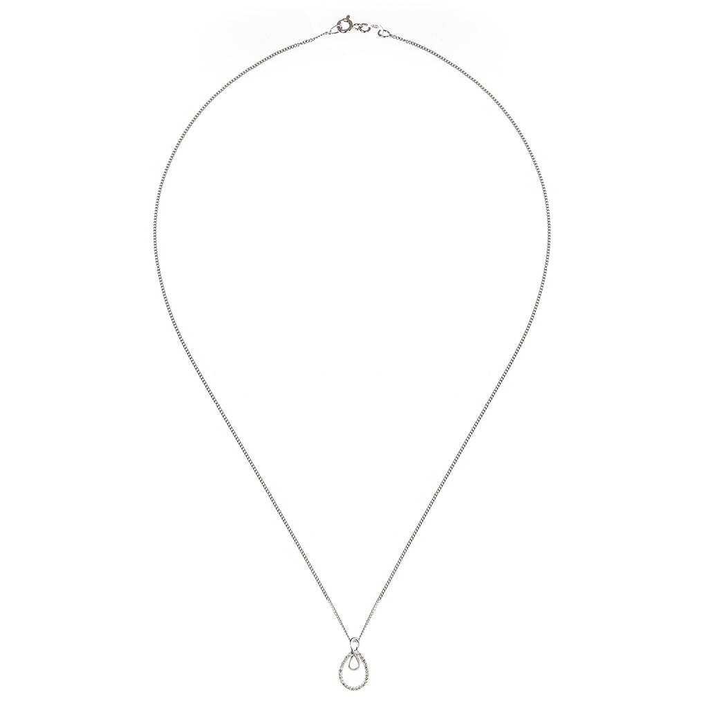 Emily And Ophelia Diamond Infinity Necklace By The Fine Collective