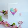 Handmade Pastel Heart Engagement/ Valentine/ Love Card, thumbnail 1 of 8