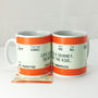 'Life Is A Journey' Train Ticket Mug, thumbnail 4 of 4