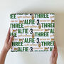 Tiger Special Age Personalised Wrapping Paper, thumbnail 3 of 3