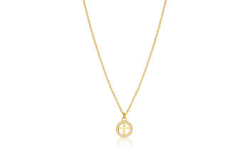 18ct Gold Plated First Communion Halo Necklace, 2 of 4