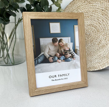 Personalised Photo Gift Print With Handmade Wood Frame, 7 of 9