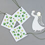 Christmas Gift Tags With ' Sprouts ' Illustration, thumbnail 1 of 3