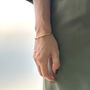 Gold Bamboo Cuff Bangle Nature Inspired Jewellery, thumbnail 2 of 6