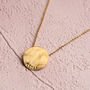 Personalised Medium Hammered Disc Necklace, thumbnail 8 of 10