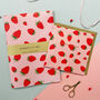 Strawberry Birthday Card With Gold Foil, thumbnail 4 of 6