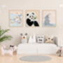 Scandi Set Of Three Nursery Decor Art Print Tiger Panda, thumbnail 6 of 6