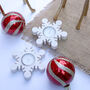 Christmas Snowflake Tea Light Holder, thumbnail 2 of 2