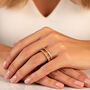 Stacking Rainbow Ring With Colourful Baguette Stones, thumbnail 1 of 3