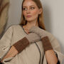 Bouclé Cuff Shimmer Fingerless Gloves – Three Colourways, thumbnail 1 of 12