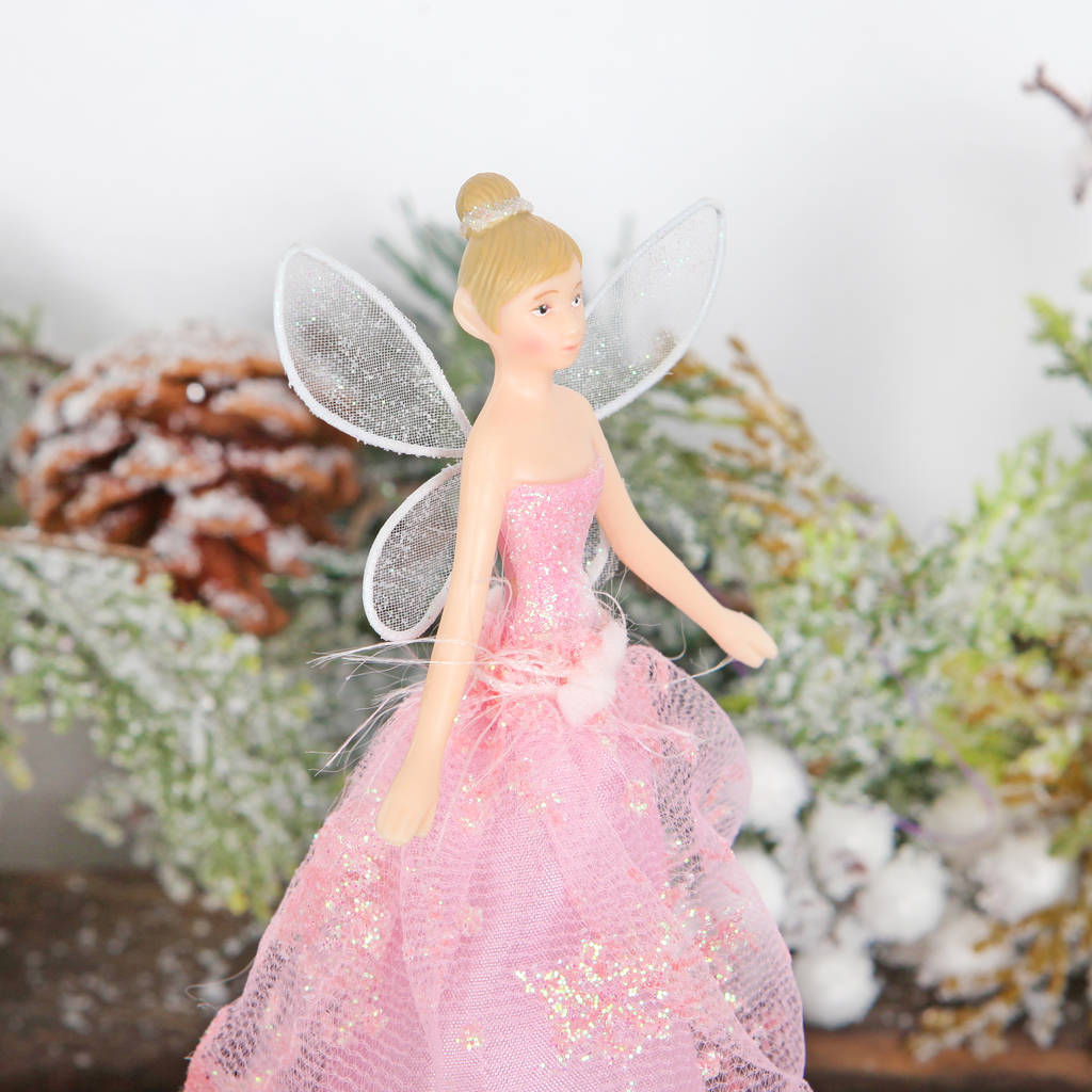 Pink Angel Christmas Tree Topper