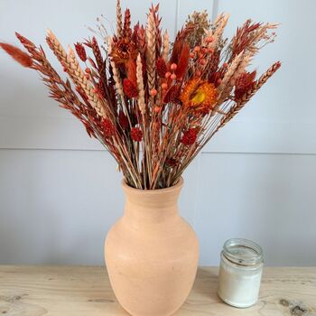 Burnt Orange Dried Flower Arrangement, 6 of 6