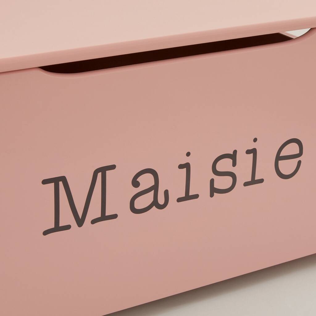 Personalised Pink Toy Box By My 1st Years
