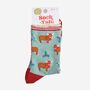 Women's Bamboo Socks Christmas Highland Cow Santa Hats, thumbnail 5 of 5