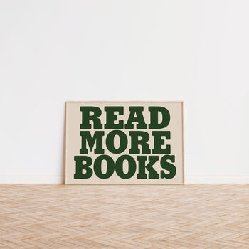 Read More Books Typography Wall Art Print, 8 of 9