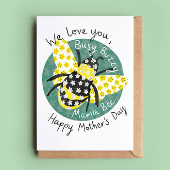 Busy Buzzy Mama Bee Birthday Or Mother's Day Card, 2 of 3