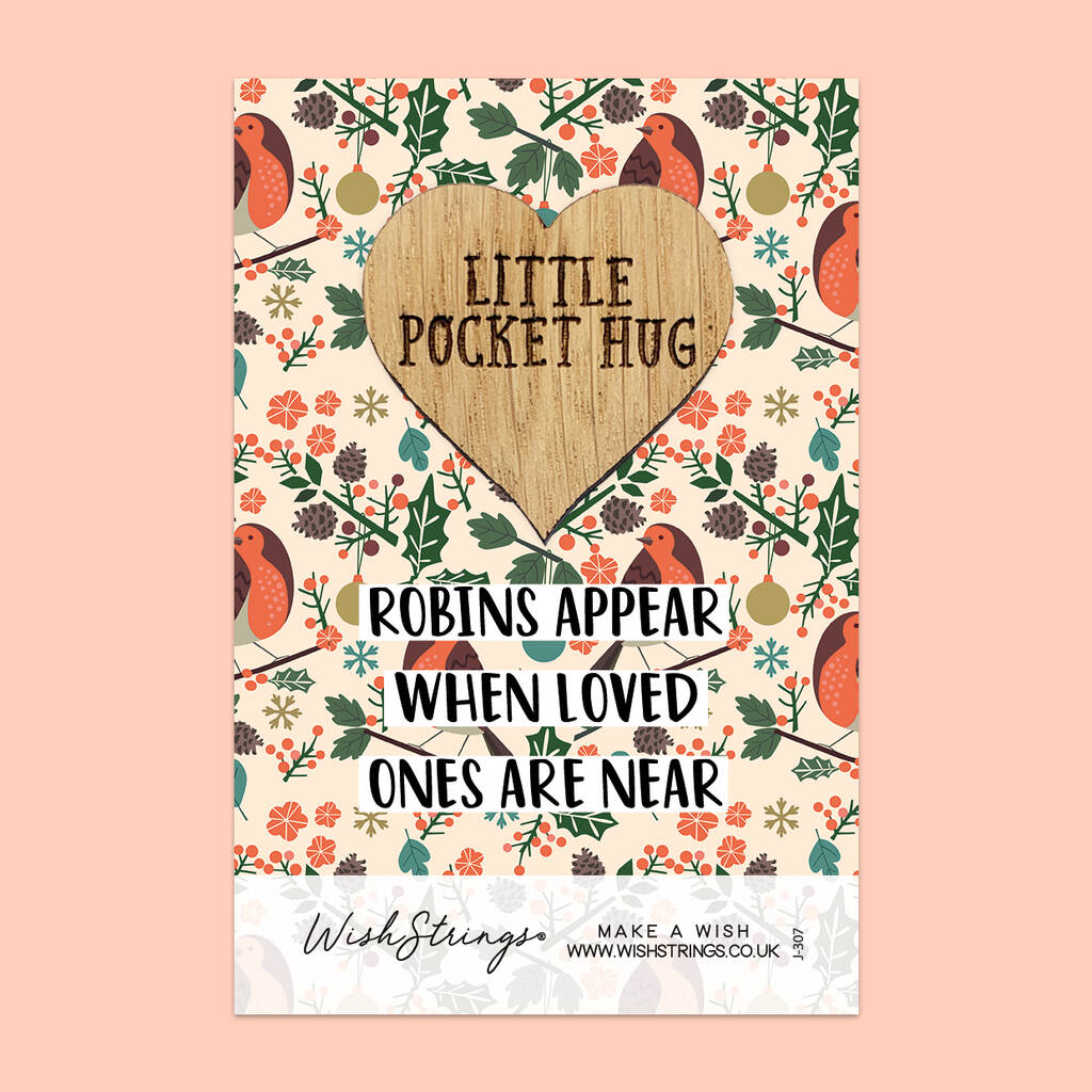 Robins Appear When Loved Ones Are Near Little Pocket Hug, 1 of 3