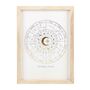 Astrology Wheel Framed Print | Black Gold Or White Gold, thumbnail 2 of 6