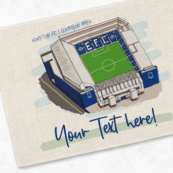Personalised Everton Fc Placemat, Football Gift, 3 of 5