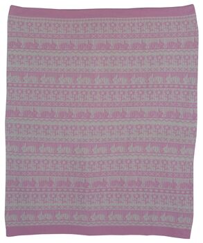 Cashmere Baby Blanket In Pink, 4 of 5