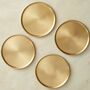 Indira Brass Coasters Set Of Four, thumbnail 4 of 4
