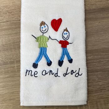 Personalised Golf Towel With Your Child's Drawing, 2 of 9