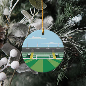 Any Football Stadium Illustrated Christmas Decoration, 2 of 5