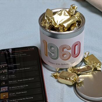 Personalised Special Year Chocolates Tin And Playlist, 2 of 7