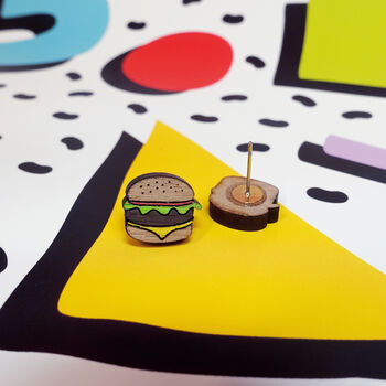 Burger Stud Earrings, 2 of 4