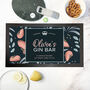 Personalised Blooming Gin Bar Mat, thumbnail 1 of 5