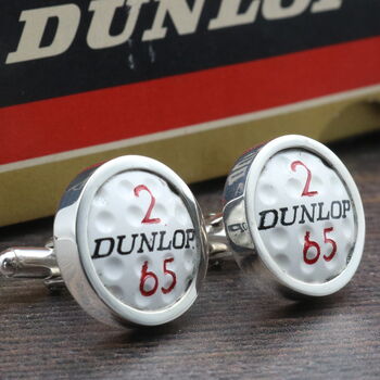 Vintage Golf Ball Cufflinks In Sterling Silver, 2 of 7