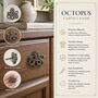 Antique Brass Octopus Cabinet Knob, thumbnail 2 of 9