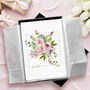 Your Wedding Bouquet Anniversary Illustrated Print, thumbnail 1 of 4