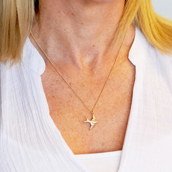 9ct Gold Swallow Necklace, 5 of 10