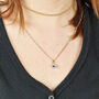 18ct Gold Plated Evil Eye Pendant Necklace, thumbnail 2 of 5