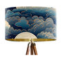 Oriental Blue Cloud Lampshade, Oriental Skyscape, thumbnail 3 of 7