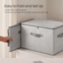 Set Of Foldable Storage Bins Boxes With Lids, thumbnail 4 of 5