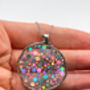 Festive Disco Necklace With Silver Sparkles In Medium Size, thumbnail 4 of 11