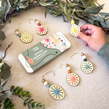 Woven Snowflake Decoration Kit, 3 of 9