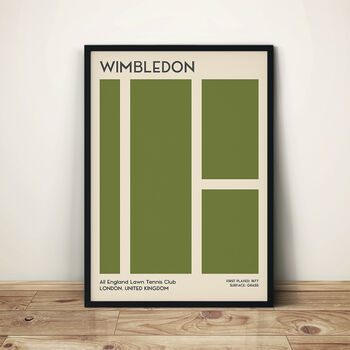 Wimbledon Grand Slam Tennis Print, 2 of 3