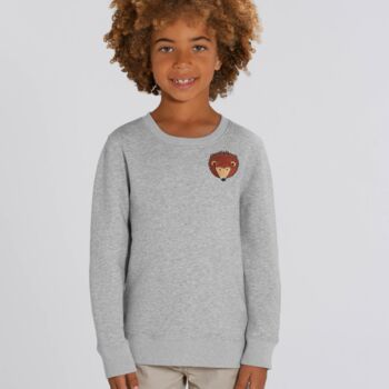 Childrens Eco Friendly Hedgehog Sweatshirt, 3 of 8