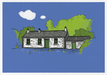 Personalised Cute House Or Cottage Illustrated Portrait, 7 of 8