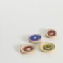 Set Of Three Handmade Ceramic Pocket Token Worry Stones, thumbnail 7 of 9