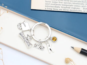 Personalised 2026 Graduation Keyring, Graduation Cap, 5 of 12