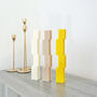 Colourful Block Pillar Candle Geometric Dinner Candles, thumbnail 1 of 6