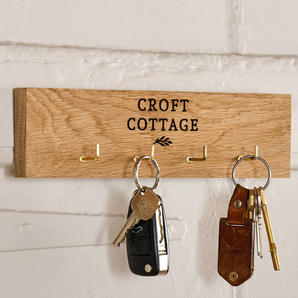Personalised House Name Key Holder By Sunday's Daughter
