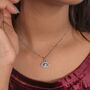 Evil Eye Zircon Charm Protection Turkish Pendant Necklace, thumbnail 3 of 3