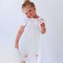 Personalised Girl's Gingerbread Cotton Dress, thumbnail 3 of 9
