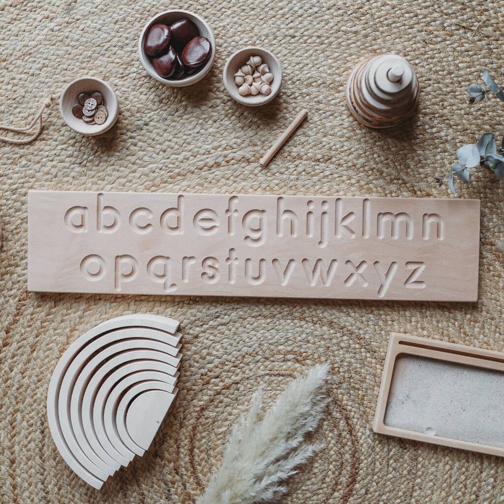 Wooden Double Sided Alphabet Tracing Board, 1 of 4